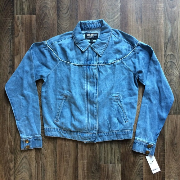 William Rast Blue Zip Up Snap Western Denim Jacket - Picture 3 of 8